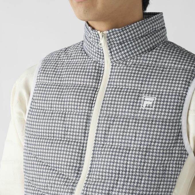 FILA（フィラ） ゴルフウェア アウターベスト メンズ 極薄ハイブリッド