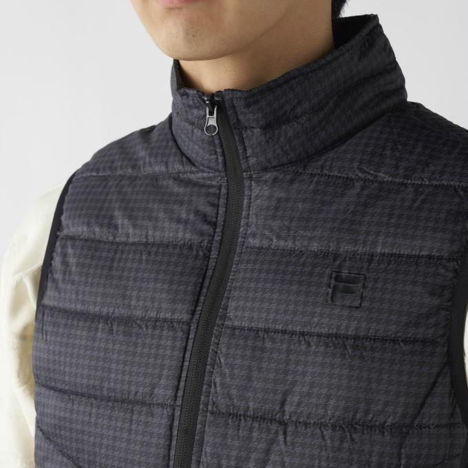 FILA（フィラ） ゴルフウェア アウターベスト メンズ 極薄ハイブリッド