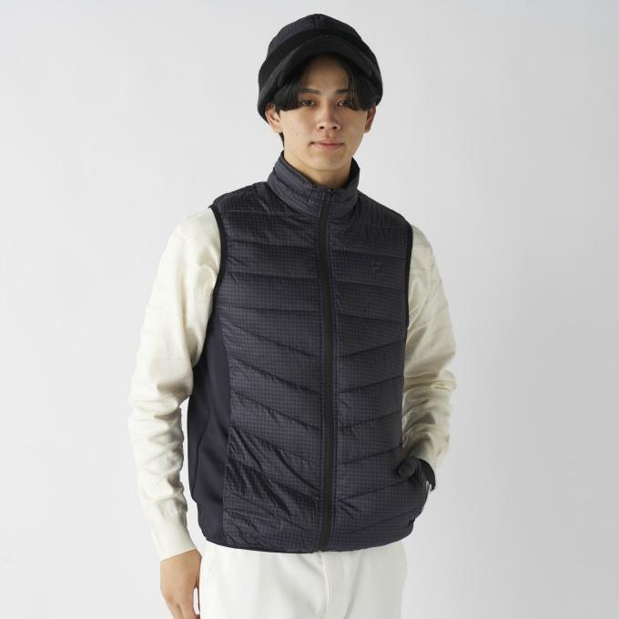 FILA（フィラ） ゴルフウェア アウターベスト メンズ 極薄ハイブリッド