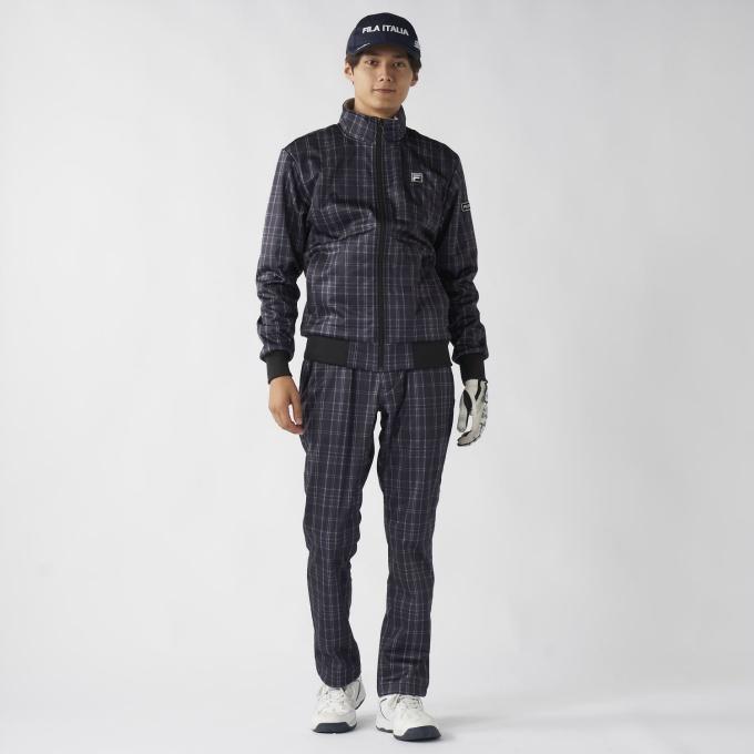FILA（フィラ） ゴルフウェア ブルゾン メンズ チェックボンディング