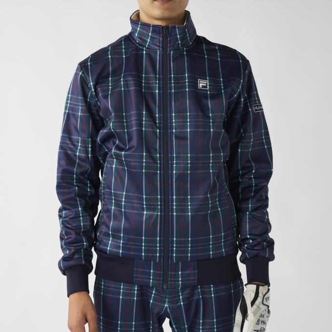 FILA（フィラ） ゴルフウェア ブルゾン メンズ チェックボンディング