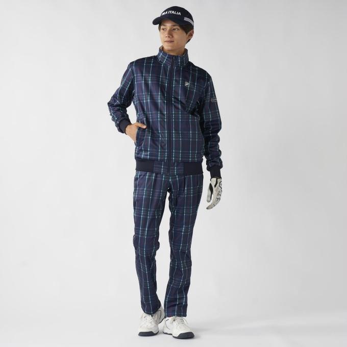 FILA（フィラ） ゴルフウェア ブルゾン メンズ チェックボンディング