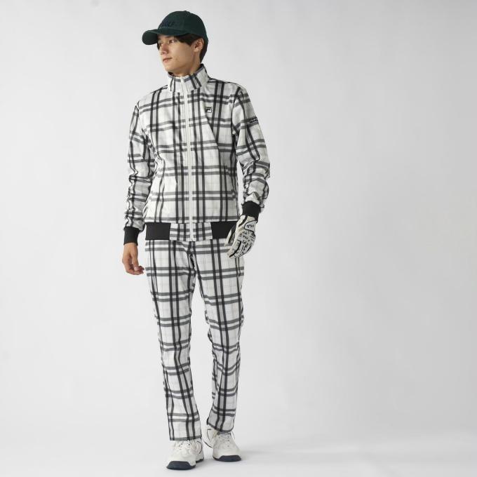 FILA（フィラ） ゴルフウェア ブルゾン メンズ チェックボンディング