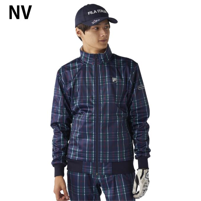 FILA（フィラ） ゴルフウェア ブルゾン メンズ チェックボンディング