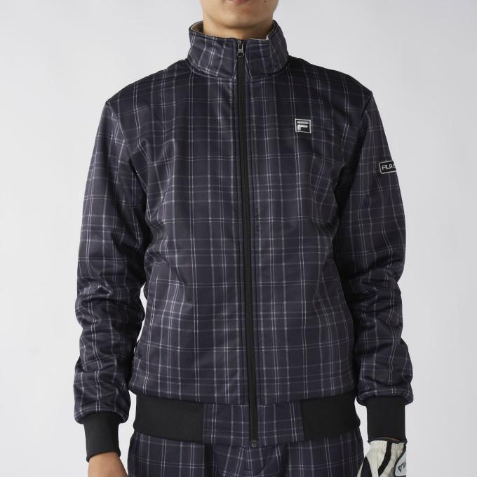 FILA（フィラ） ゴルフウェア ブルゾン メンズ チェックボンディング