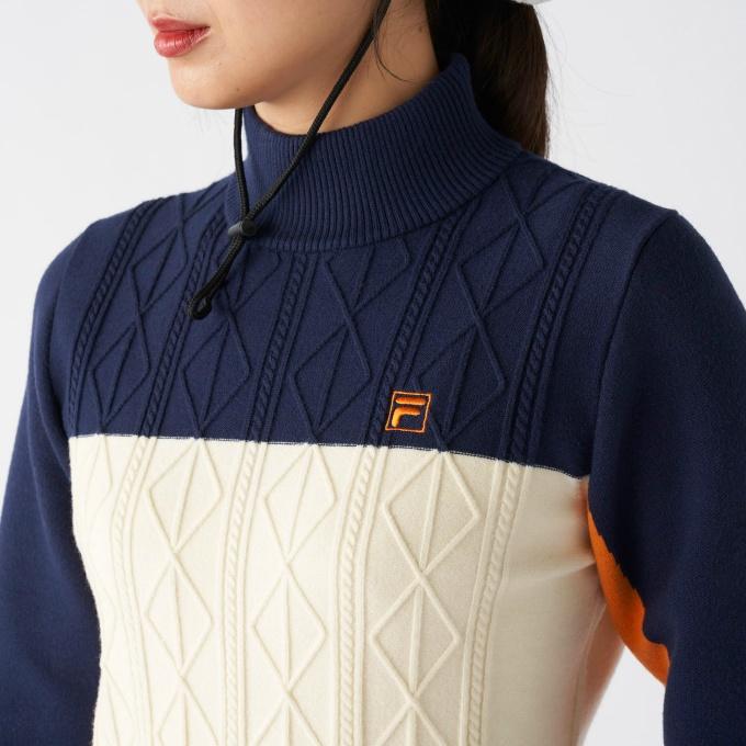 FILA（フィラ） ゴルフウェア セーター レディース モックネック