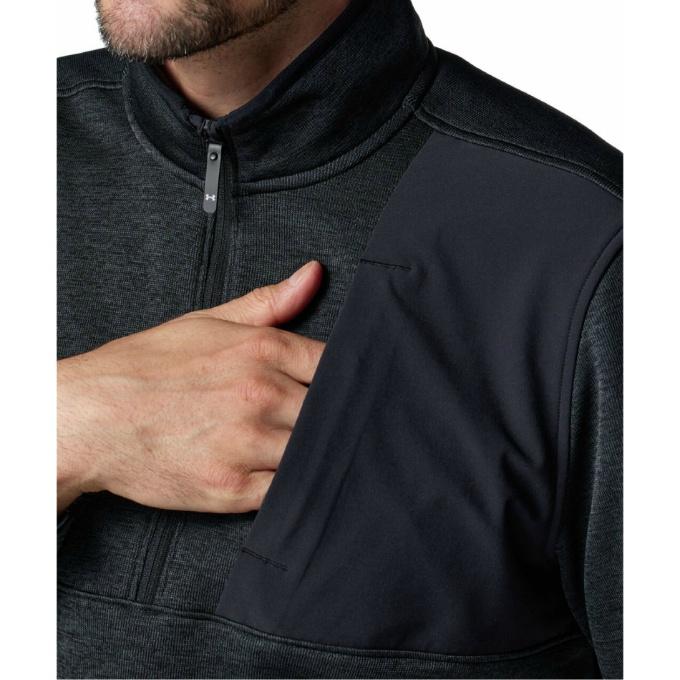 アンダーアーマー(UNDER ARMOUR) ゴルフウェア スウェット メンズ UAドライブ セーターフリース 1/2ジップ ジャケット 6005671-001 【2025年秋冬モデル】 | UNDER ARMOUR | 04