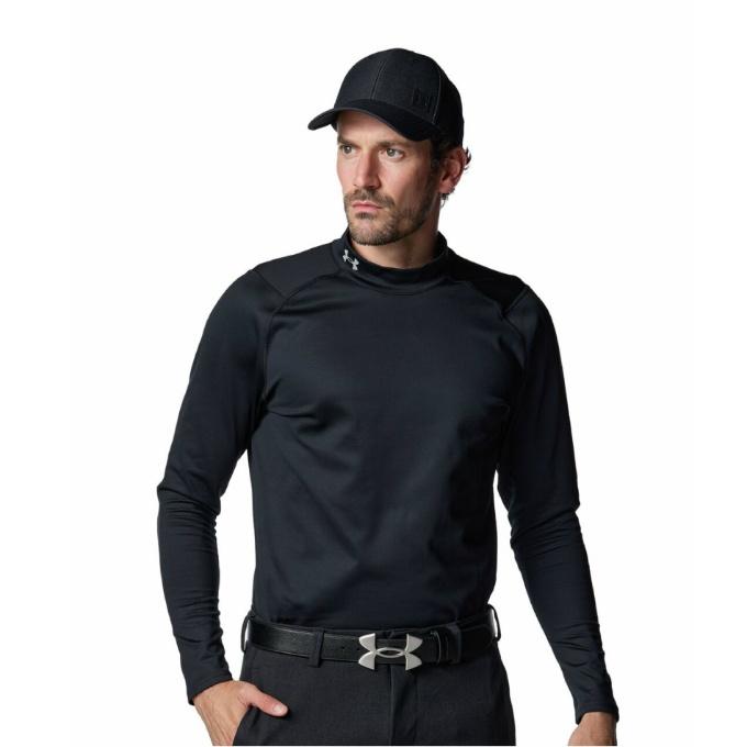 新品 アンダーアーマー　モックネック　裏起毛　コンプレッション ゴルフ 長袖 アンダーアーマー（UNDER ARMOUR）（メンズ）ゴルフウェア 速乾 裏起毛