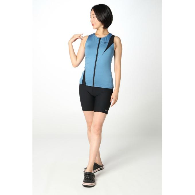 新品タグ付き speedo 競泳水着 スイムウェア DIAGONA ZIP スピード スピード(Speedo) フィットネス水着 セパレート レディース