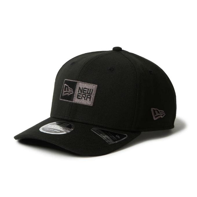 9SEVENTY ストレッチスナップ ブラック × ホワイト　L/XL NEW ERA（ニューエラ） 帽子 キャップ メンズ レディース 9SEVENTY