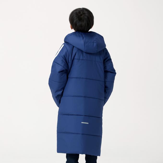 adidas（アディダス） ベンチコート ジュニア キッズ 3ストライプ