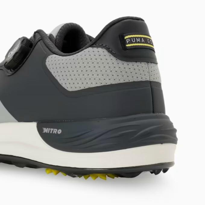 PUMA プーマ スパイクレスゴルフシューズ 美品 26cm ブラックグレー PUMA（プーマ） ゴルフシューズ スパイクレス メンズ パワーアセンド