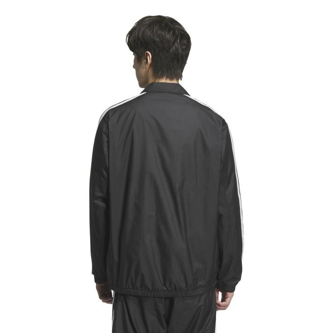 adidas ウィンドブレーカー三本ライン 黒ブルゾン adidas（アディダス） ブルゾン アウター スリーストライプス ルーズ