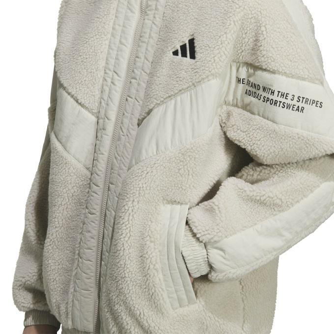 adidas シルバー ジャケット ASIA M adidas（アディダス） ジャケット WORD ボアジャケット KA1272 CS116