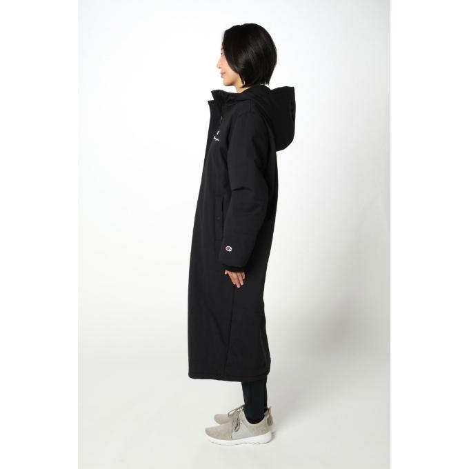 Champion（チャンピオン） ロングコート レディース 中綿 FZフード付き