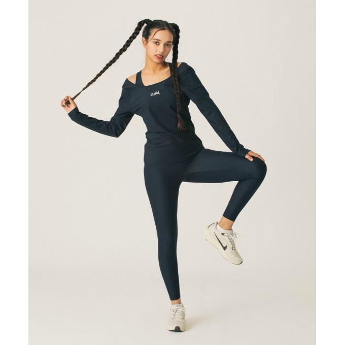 【メール便送料無料】エックスガール X‐girl ロングタイツ レディース ALL DAY レギンス 155253031008 od X-girl（エックスガール） X‐girl ロングタイツ レディース ALL DAY