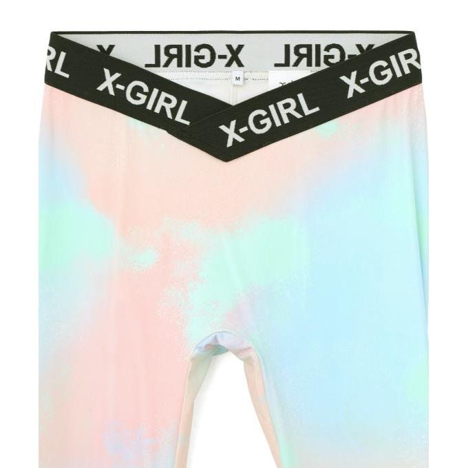 X-girl（エックスガール） X‐girl ロングタイツ レディース MARBLE柄