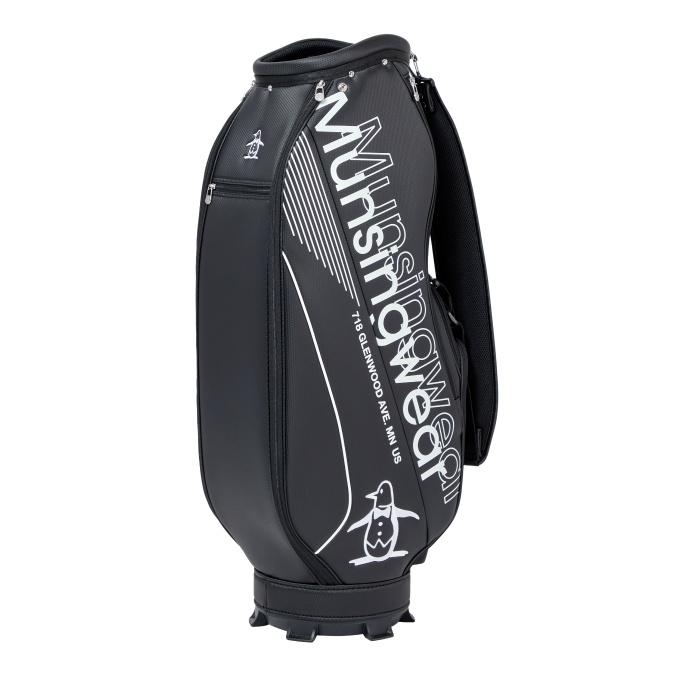 寶BV-1141 マンシングウェアキャディバッグ　ブラック/グレー　【美品】 Munsingwear（マンシングウェア） マンシング(Munsingwear) キャディ
