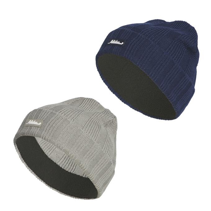 adidas（アディダス） ゴルフ ニット帽 メンズ 裏フリース付きロゴ