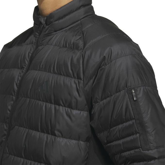 adidas ダウンジャケットXXL ブラック ゴルフ アディダス(adidas) ゴルフウェア ブルゾン アームポケット付き