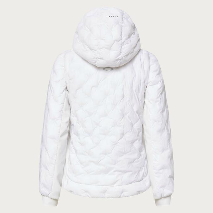 OAKLEY ダウンジャケット ゴルフ用　ホワイト OAKLEY（オークリー） ゴルフウェア ブルゾン レディース ELEVATE