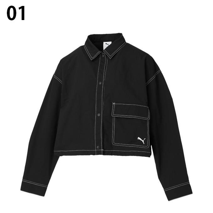 PUMA（プーマ） アウタージャケット レディース AUTUMNウーブンシャツ