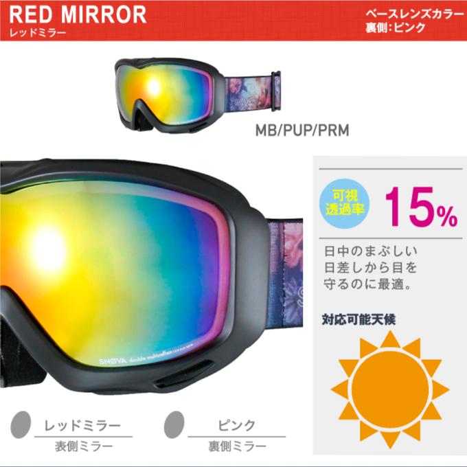SNOVA スキー スノーボードゴーグル レディース GOGGLE SBV-935