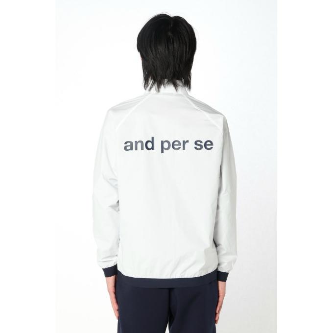 and per se ホワイト スポーツジャケット M and per se（アンパスィ） ゴルフウェア 中綿ジャケット 秋 冬 GOLF5