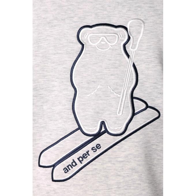 and per se（アンパスィ） ゴルフウェア スウェット メンズ マシュマロ