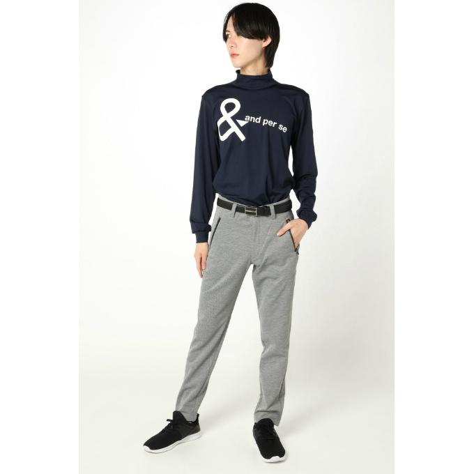 and per se（アンパスィ） ゴルフウェア 長袖シャツ メンズ マシュマロ