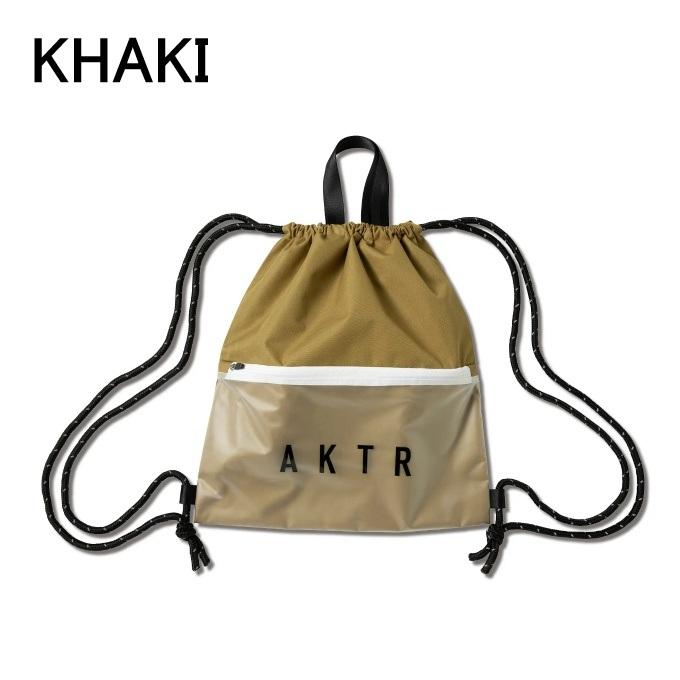 美品！AKTR バッグ　ベージュ AKTR（アクター） ナップサック COMBINATION KNAPSACK 225-009022