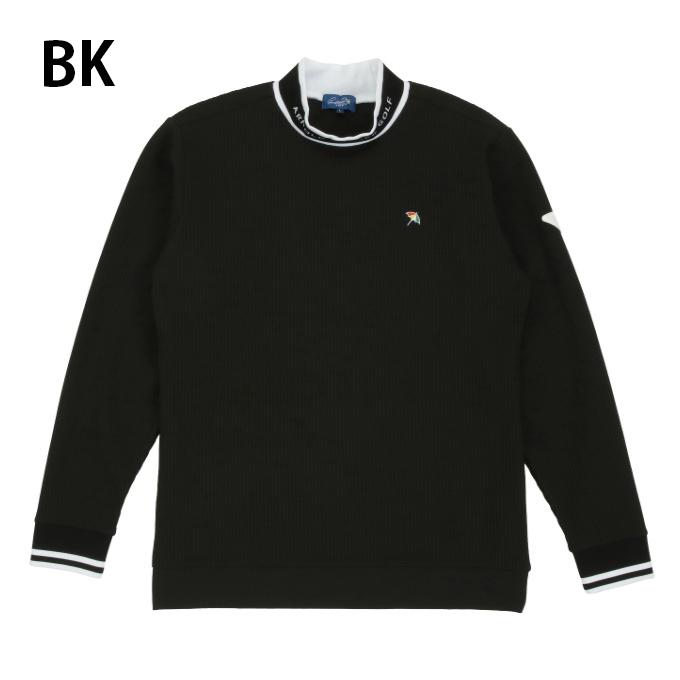 エレクトリックゴルフ　モックネックワッフルシャツ　L BEAMS GOLF（ビームス ゴルフ）ELECTRIC GOLF / ロゴ モックネック