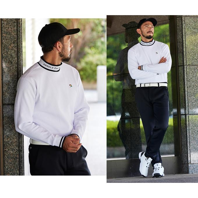 エレクトリックゴルフ ワッフル生地モックネックシャツ L