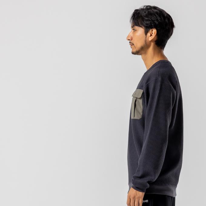 Jeep（ジープ） Tシャツ 長袖 メンズ レディース サーマルニット PO