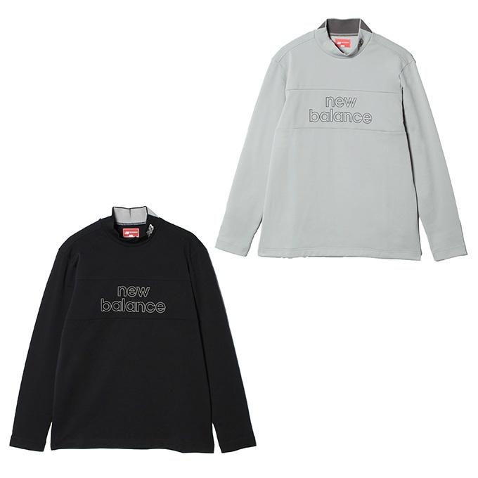 ニューバランスゴルフ 秋冬用 モックネック ウェア パープル 総柄 サイズ5 ニューバランスゴルフ NB サイドロゴライン起毛モックネック長袖
