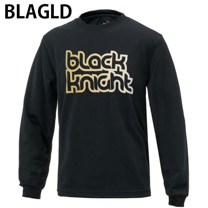 black knight バドミントンシャツ XL black knight ブラックナイト バドミントン BK ドライロングTシャツ T