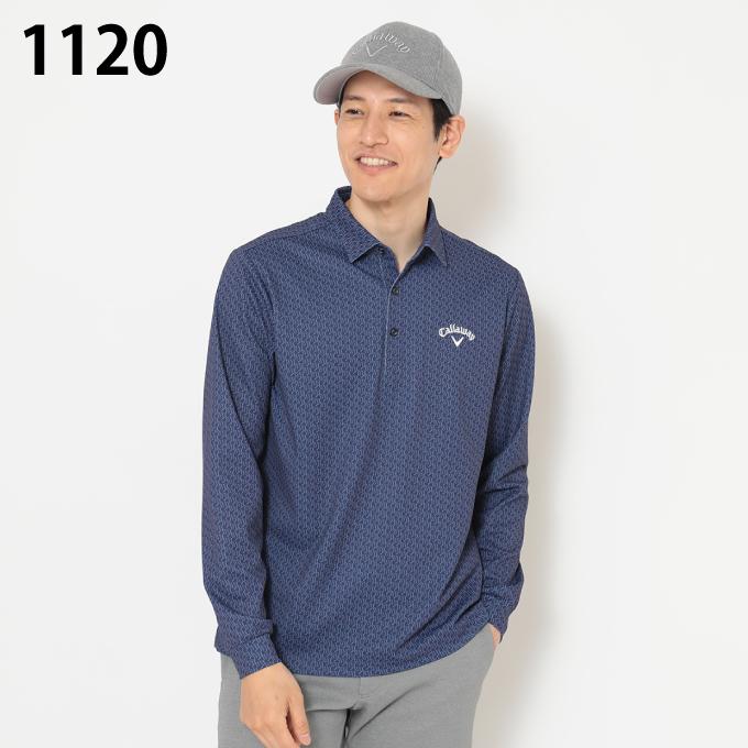 Callaway（キャロウェイ） ゴルフウェア ポロシャツ 長袖 メンズ ロゴ