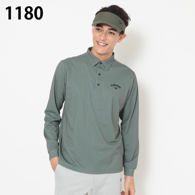 Callaway（キャロウェイ） ゴルフウェア ポロシャツ 長袖 メンズ ロゴ