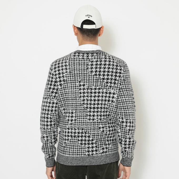 Callaway キャロウェイ 千鳥　ニット ゴルフ　メンズ　M Callaway（キャロウェイ） ゴルフウェア セーター メンズ 千鳥ジャ