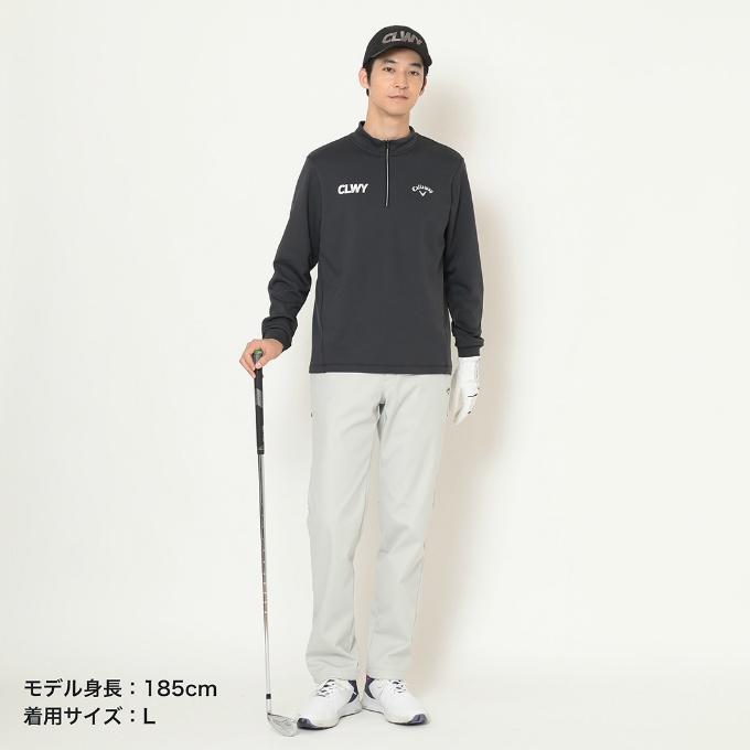キャロウェイ(Callaway) ゴルフウェア 長袖シャツ メンズ 裏起毛ハーフジップモックネックシャツ C25233113 【国内正規品】【2025年秋冬モデル】の画像