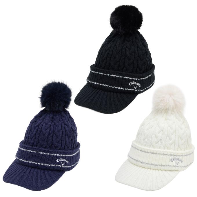 Callaway（キャロウェイ） ゴルフ ニット帽 レディース ツバ付き