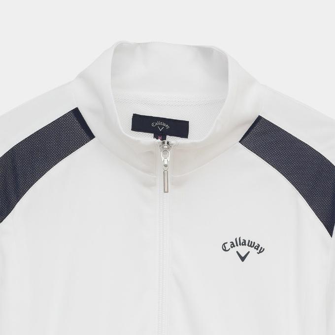 【ホワイトM】 キャロウェイ レディース 撥水 フルジップブルゾン Callaway（キャロウェイ） ゴルフウェア ブルゾン レディース スター