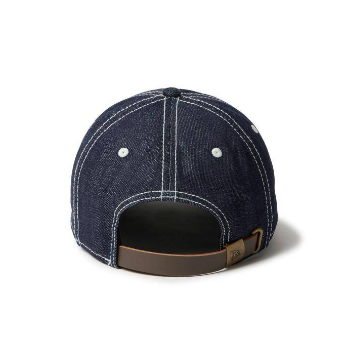 廃番【ニューエラ】インディゴ デニム ブランド ロゴ キャップ ゴルフ紺ネイビー 廃番【ニューエラ】インディゴ デニム ブランド ロゴ キャップ