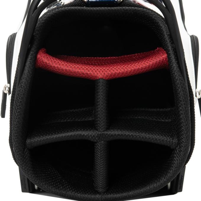 アドミラル スタンドキャディバッグ 黒×赤 新品 admiral 8.5型 軽量 Admiral（アドミラル） キャディバッグ メンズ レディース カート