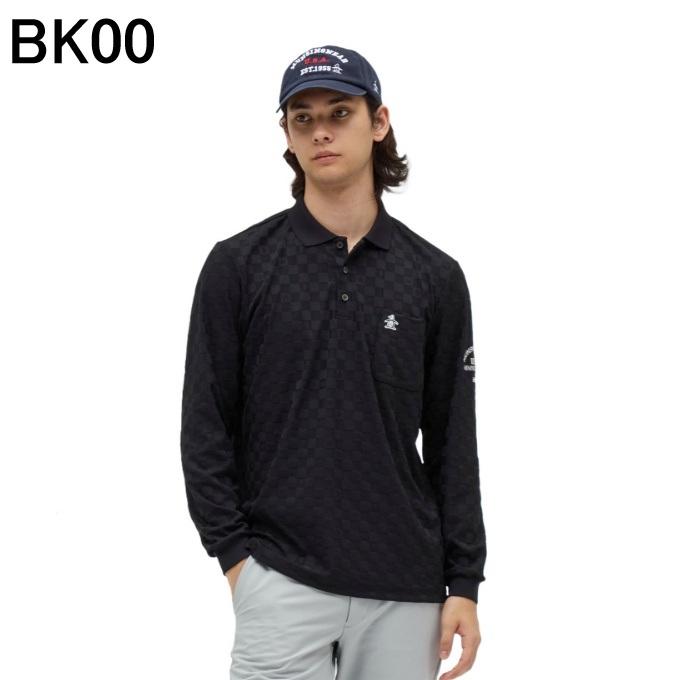 美品 マンシングウェア ゴルフ ポロシャツ ウェア 総柄 Lサイズ Munsingwear（マンシングウェア） マンシング(Munsingwear) ゴルフ