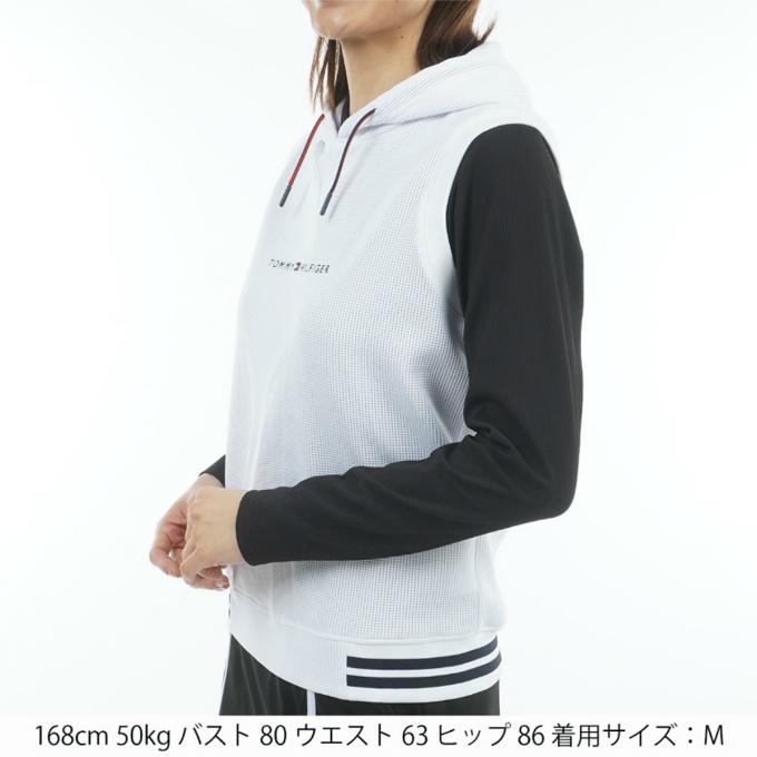 トミーヒルフィガー ゴルフ レディース ワッフル スウェットフーディーベスト   GOLF THLA551 2025年秋冬モデル TOMMY HILFIGER GOLF（トミー ヒルフィガー ゴルフ） ゴルフウェア