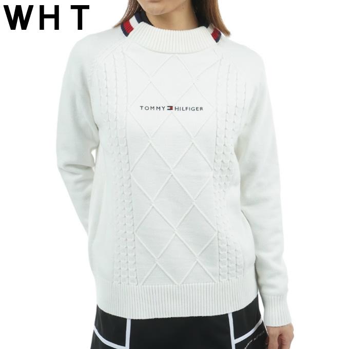 トミーヒルフィガー ゴルフ レディースフロントロゴ クルーネック