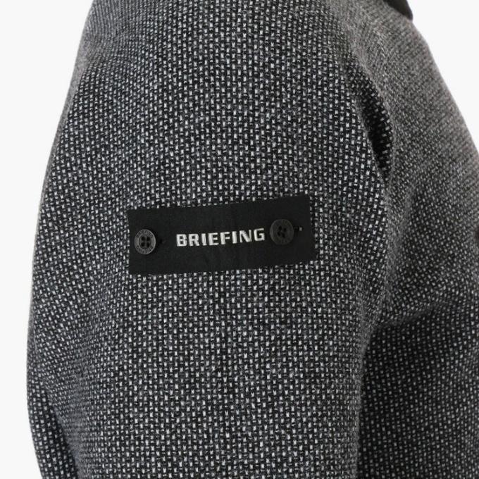 ブリーフィング バーズアイ ロゴ クルーネック セーター ブラック M BRIEFING（ブリーフィング） ゴルフウェア セーター メンズ BIRDS EYE
