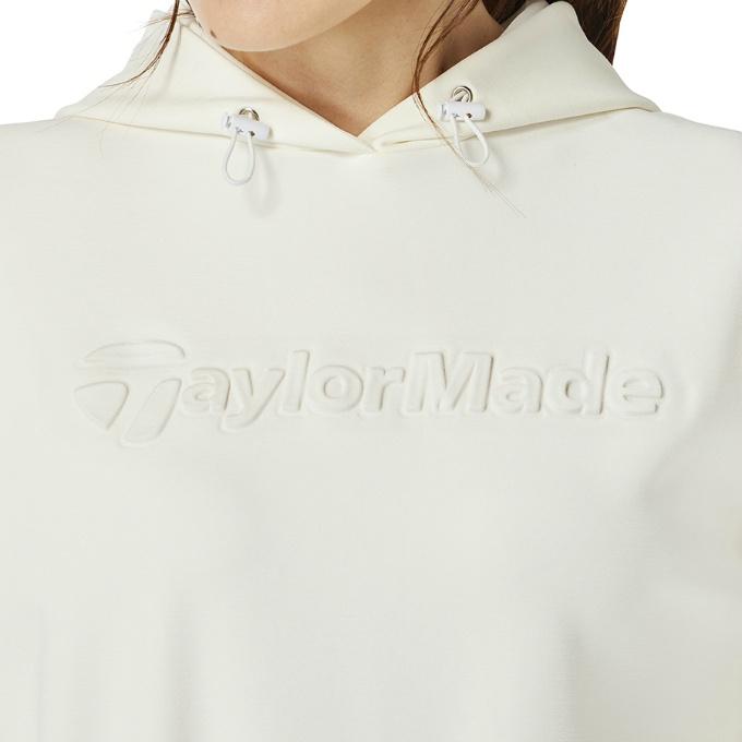 3日限定値下げ‼️定価17600円　テーラーメイド　パーカー　ホワイト TaylorMade（テーラーメイド） ゴルフウェア スウェット レディース