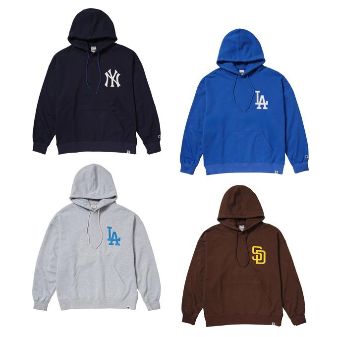 MLB ニューヨーク ロゴ スウェットパーカー　MLB正規品　新品 MLB パーカー MLB/メジャーリーグベースボール 別注 SWEAT HOODIE/裏
